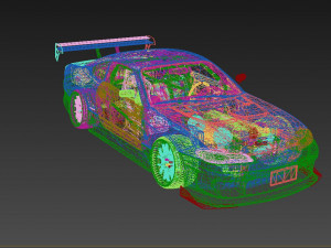 Nissan Silvia s14 Tuned Modelo 3D
