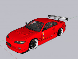 Nissan Silvia s14 Tuned Modelo 3D