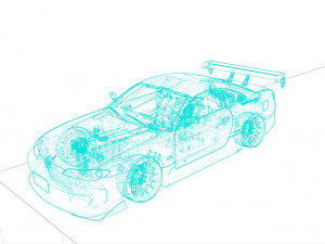 Nissan Silvia s14 Tuned Modelo 3D