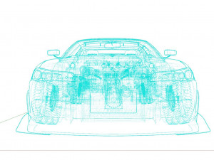 Nissan Silvia s14 Tuned Modelo 3D
