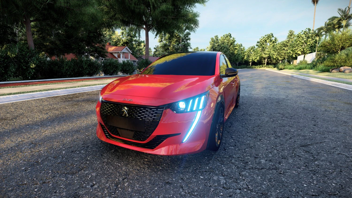 Peugeot 208 2022 Modelo 3D .c4d .max .obj .3ds .fbx .stl .blend 