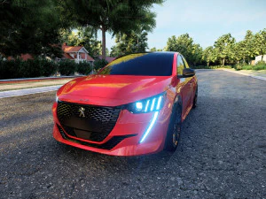 Peugeot 208 2022 3D Model