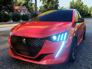 Peugeot 208 2022 Modelo 3D