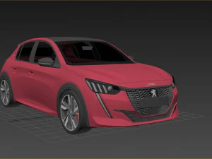Peugeot 208 2022 Modelo 3D