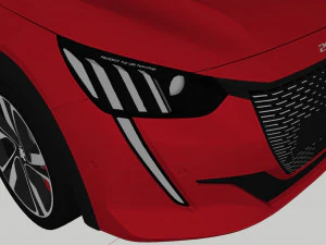 Peugeot 208 2022 Modelo 3D