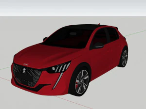 Peugeot 208 2022 Modelo 3D
