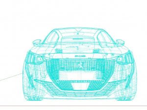 Peugeot 208 2022 Modelo 3D