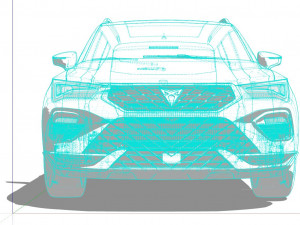 Seat Ateca Cupra 2022 3D 模型