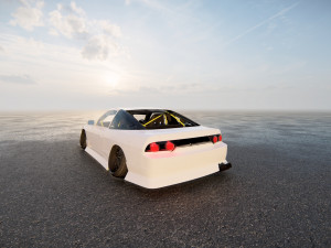 Nissan 240SX tuned 3D-Modell