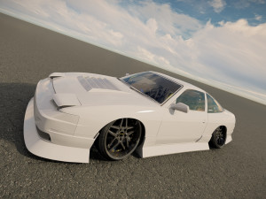 Nissan 240SX tuned 3D-Modell