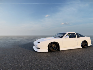 Nissan 240SX tuned 3D-Modell
