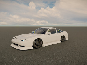 Nissan 240SX tuned 3D-Modell