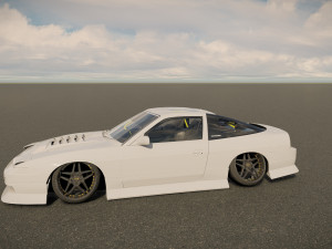 Nissan 240SX tuned 3D-Modell
