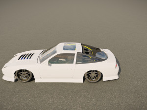Nissan 240SX tuned 3D-Modell
