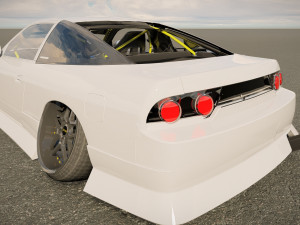 Nissan 240SX tuned 3D-Modell