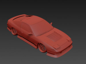 Nissan 240SX tuned 3D-Modell