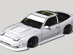 Nissan 240SX tuned 3D-Modell