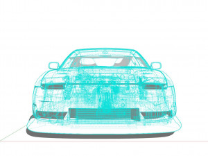 Nissan 240SX tuned 3D-Modell