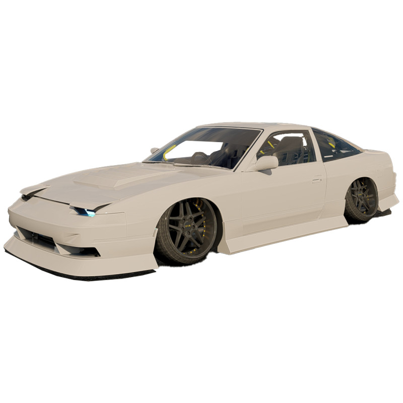 Nissan 240SX tuned 3D-Modell .c4d .max .obj .3ds .fbx .stl .blend 