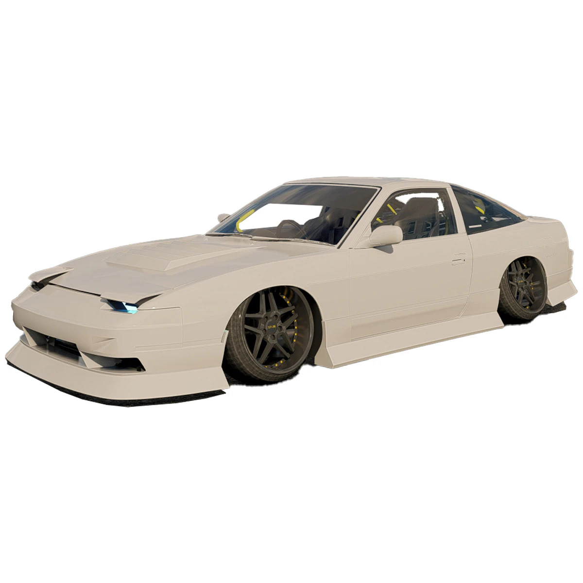 Nissan 240SX tuned 3D Model .c4d .max .obj .3ds .fbx .stl .blend 