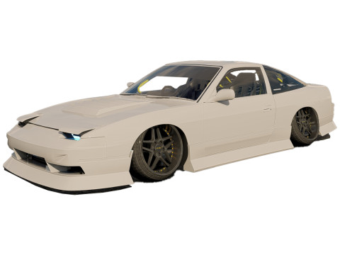 Nissan 240SX tuned 3D Model