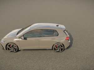 Volkswagen Golf 2022 GTI Modelo 3D