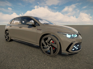 Volkswagen Golf 2022 GTI Modelo 3D