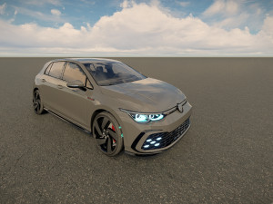 Volkswagen Golf 2022 GTI Modelo 3D