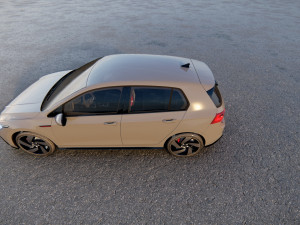 Volkswagen Golf 2022 GTI Modelo 3D