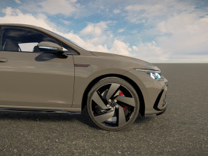 Volkswagen Golf 2022 GTI Modelo 3D