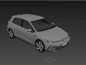 Volkswagen Golf 2022 GTI Modelo 3D