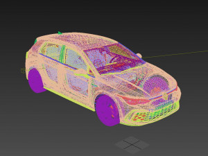 Volkswagen Golf 2022 GTI Modelo 3D