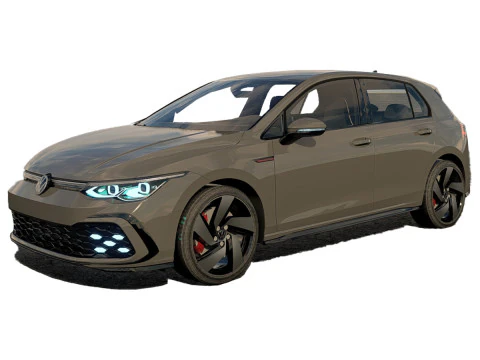 Volkswagen Golf 2022 GTI 3D Model