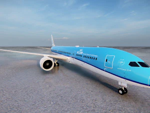 Boeing 787 KLM 3D Model