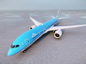 Boeing 787KLM Model 3D