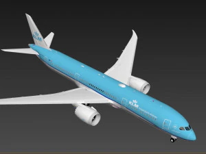 Boeing 787 KLM 3D Model