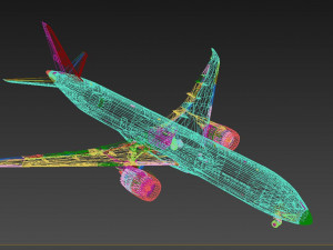 Boeing 787 KLM Modelo 3D