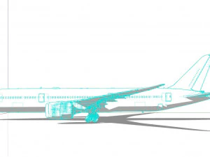 Boeing 787 KLM 3D Model
