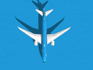 Boeing 787 KLM 3D Model