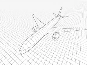 Boeing 787 KLM 3D Model