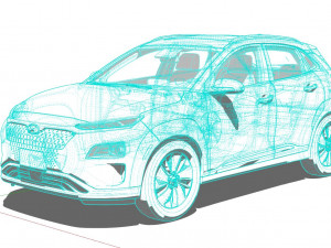 Hyundai Kona Electric 2022 3D Model