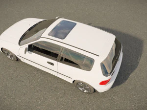 Honda civic 1992 hatchback 3D Model