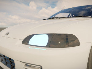 Honda civic 1992 hatchback Model 3D