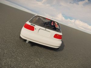 Honda civic 1992 hatchback Model 3D