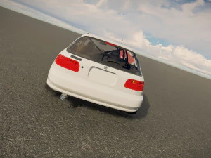 Honda civic 1992 hatchback 3D Model