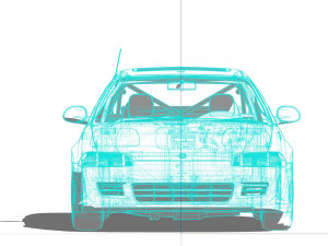 Honda civic 1992 hatchback Model 3D