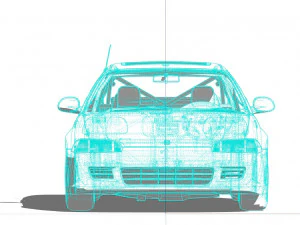Honda civic 1992 hatchback 3D Model
