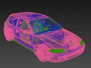 Honda civic 1992 hatchback Model 3D