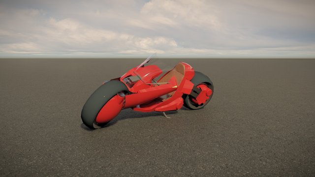 Scifi Motorcycle Modelo 3D .c4d .max .obj .3ds .fbx .stl .blend 