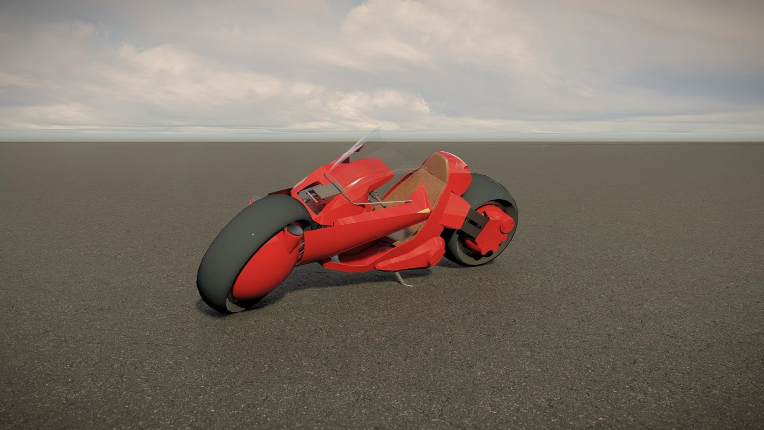 Scifi Motorcycle 3D Model .c4d .max .obj .3ds .fbx .stl .blend 